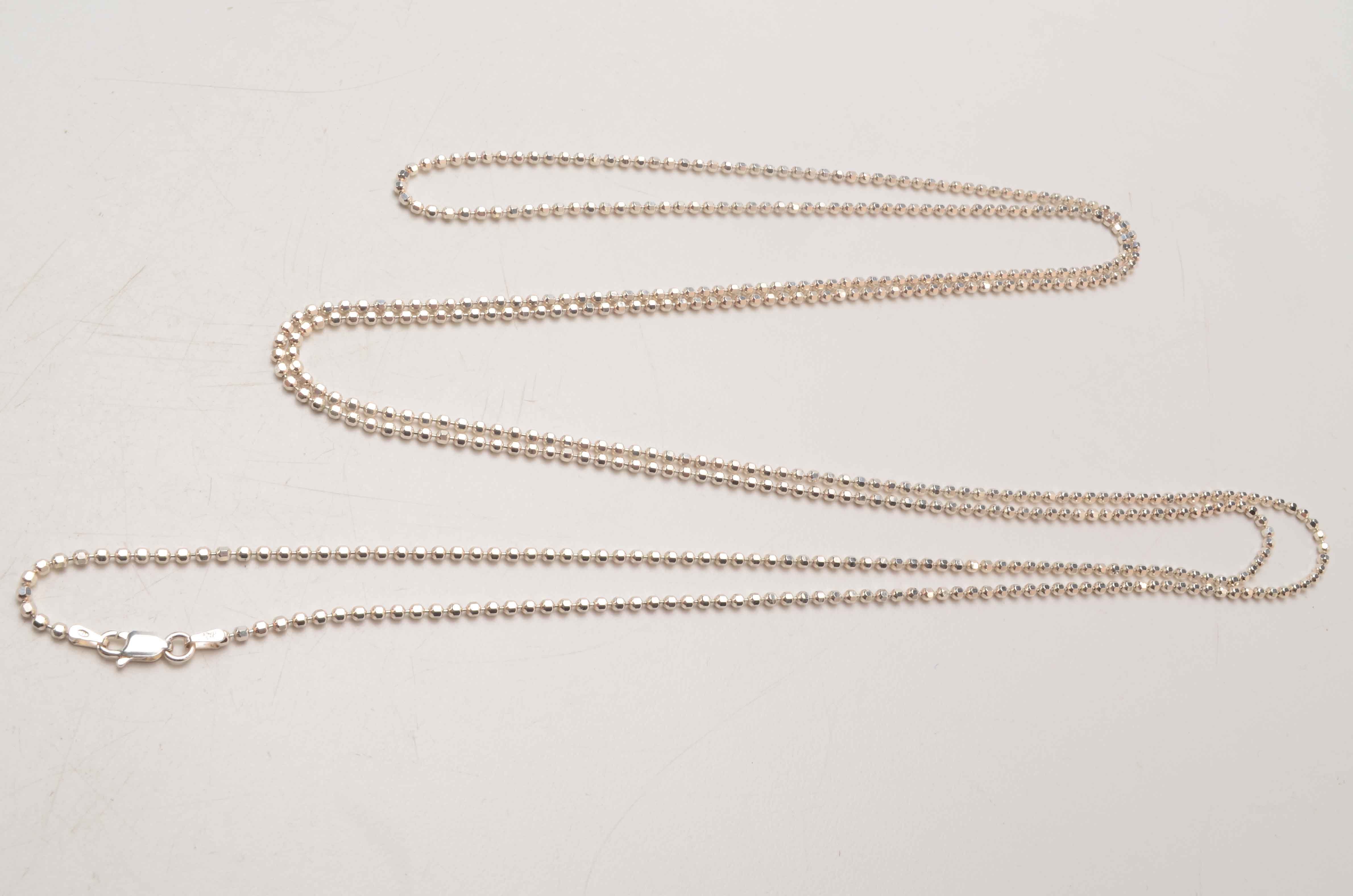 Sterling Lariat Length Necklace, Bangles, Earrings and Ring