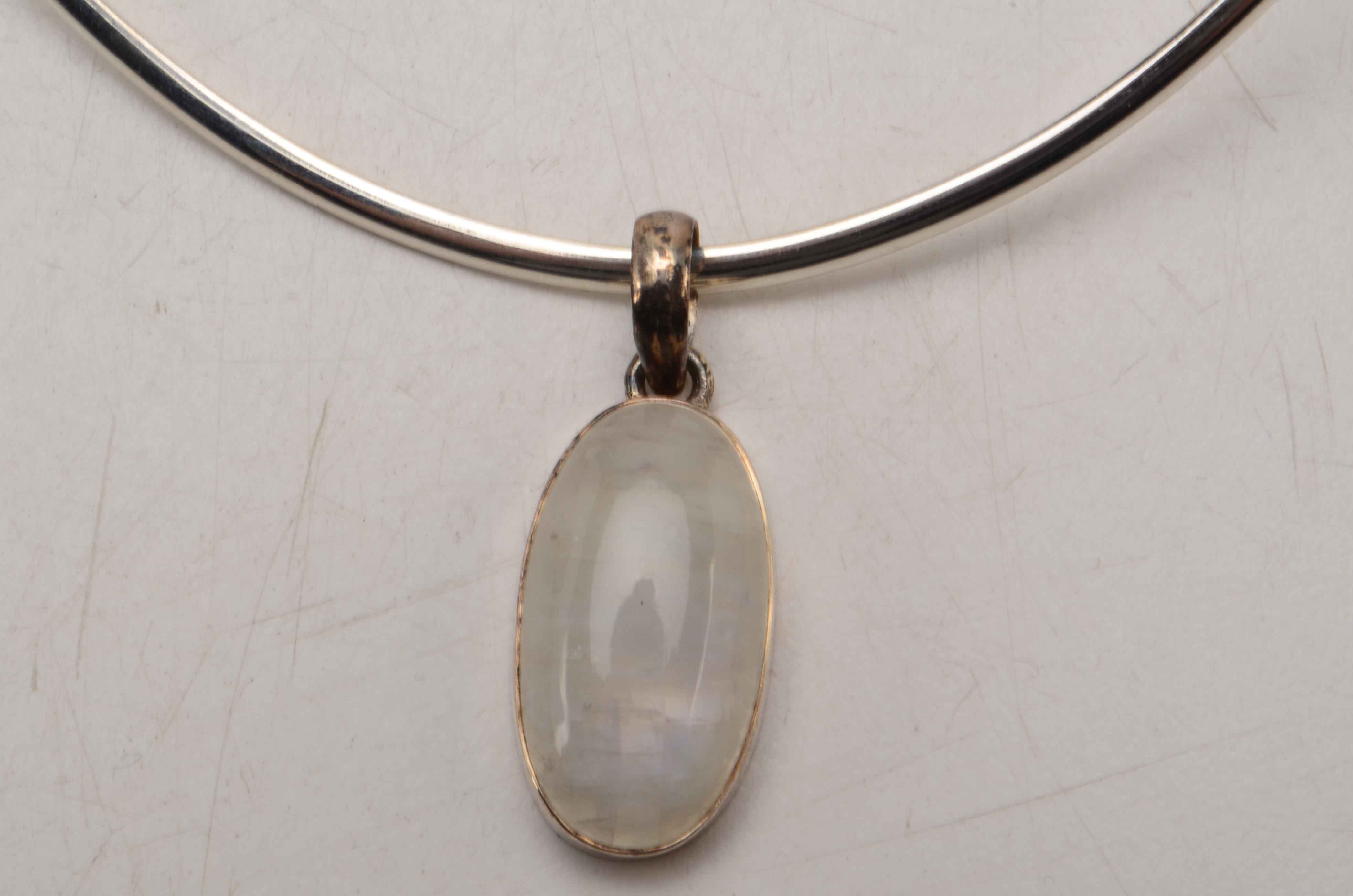 Sterling Druzy Quartz, Moonstone, Peridot and Faux Pearl Jewelry