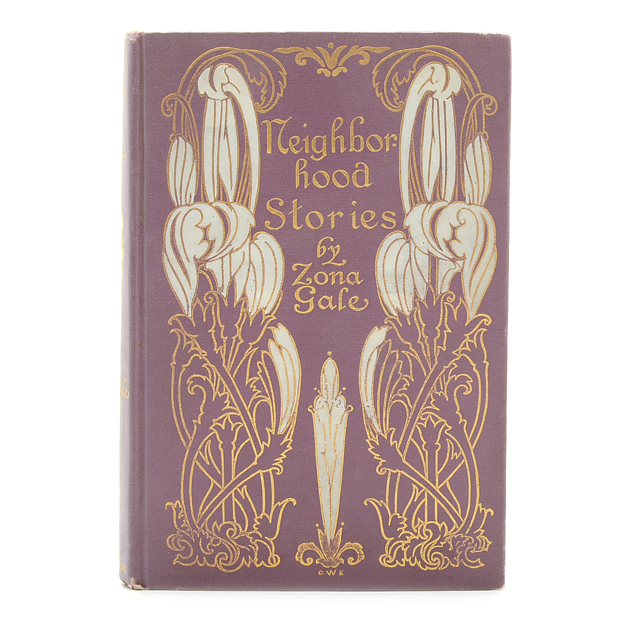 Antique Hardcover Books With Gilt Art Nouveau Bindings