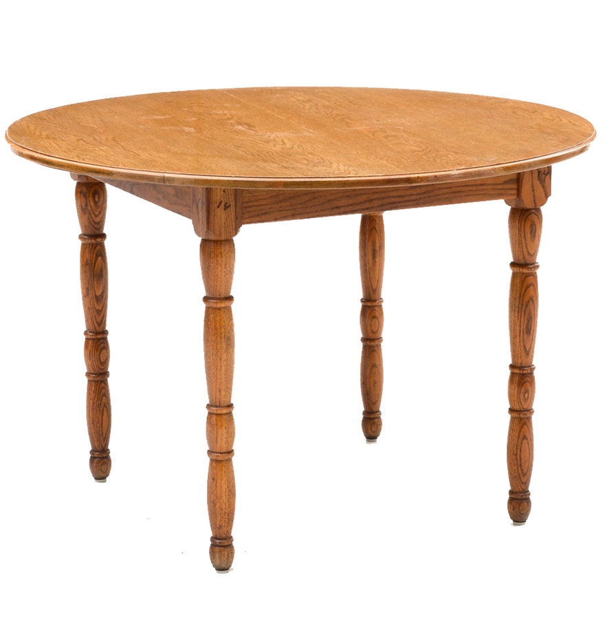 Circular Oak Table