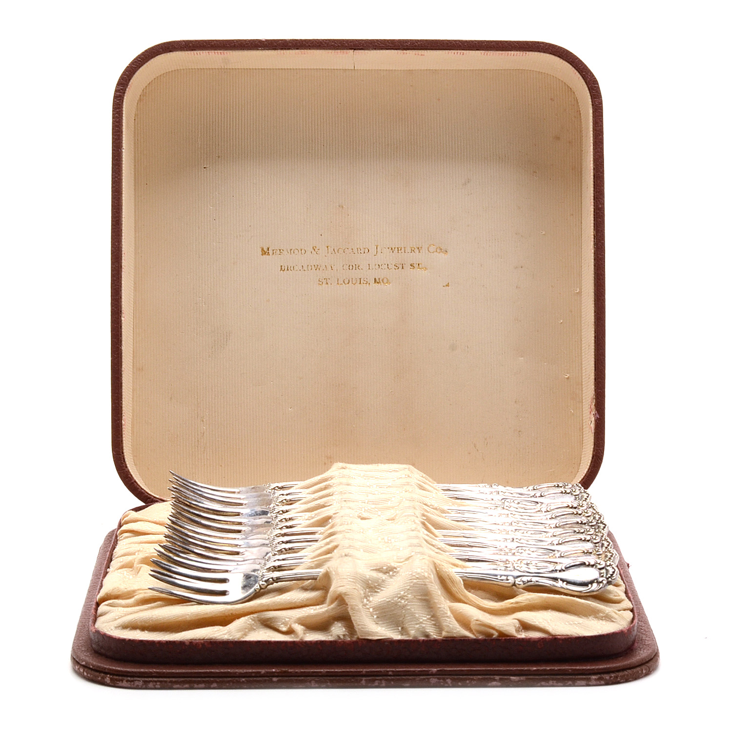 Boxed Set of Vintage Silver Plated Cocktail Forks