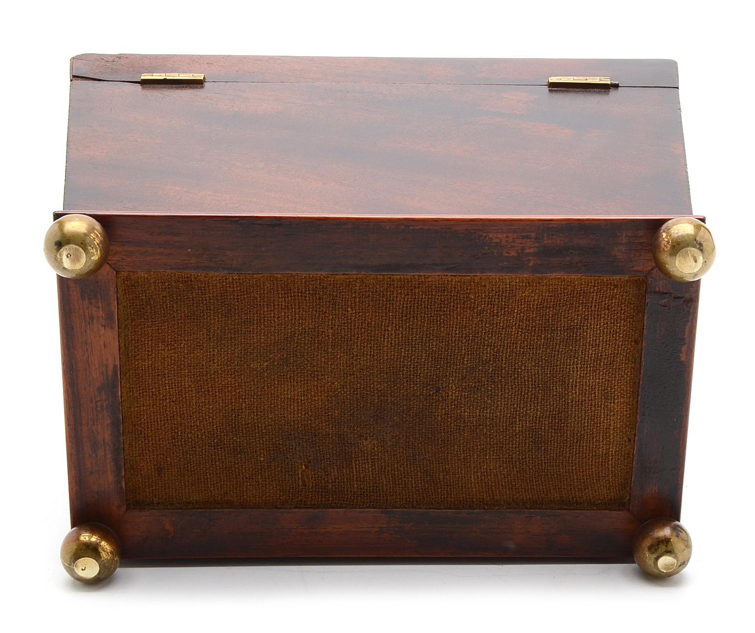 Antique Sarcophagus Form Mahogany Tea Caddy
