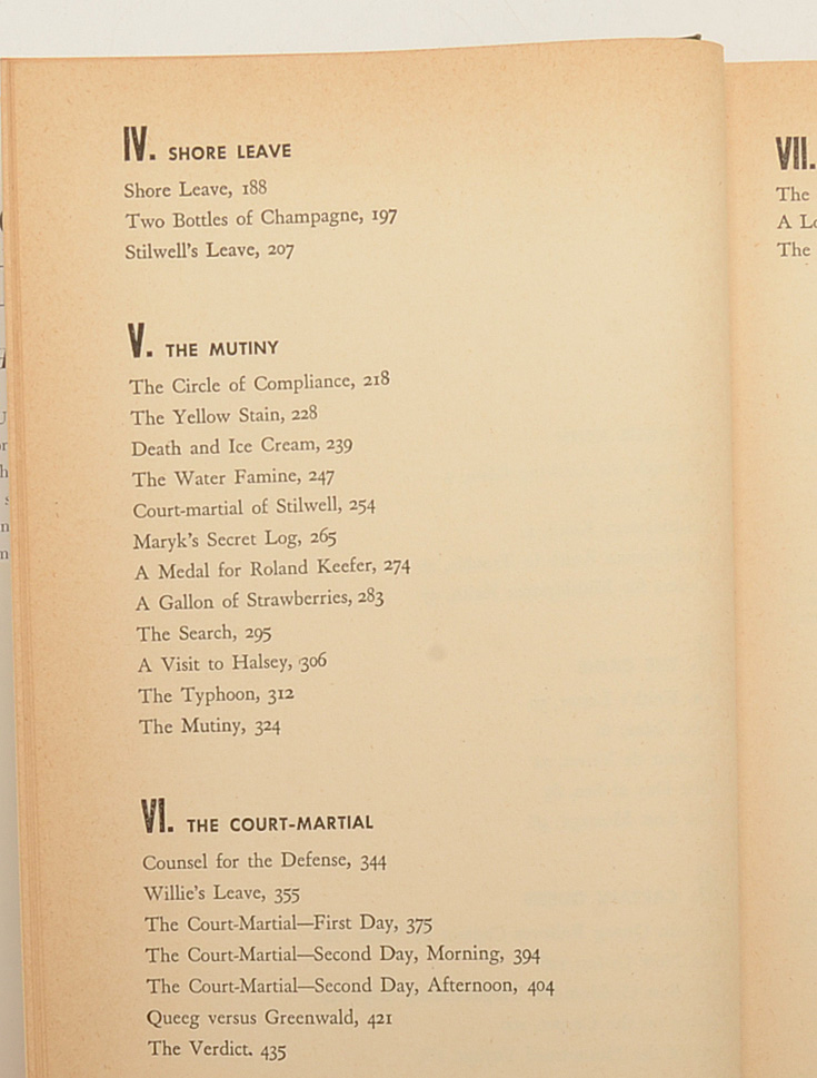 First Edition "The Caine Mutiny"