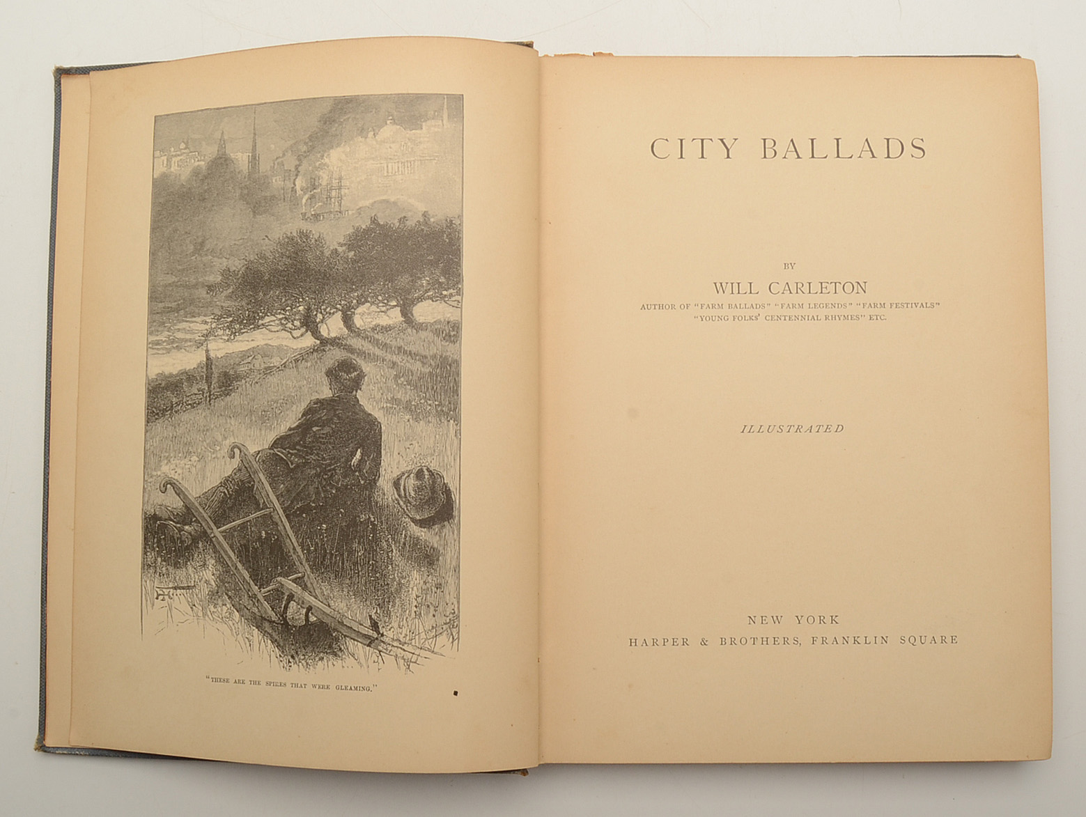 1885 "City Ballads" Illustrated Hardcover