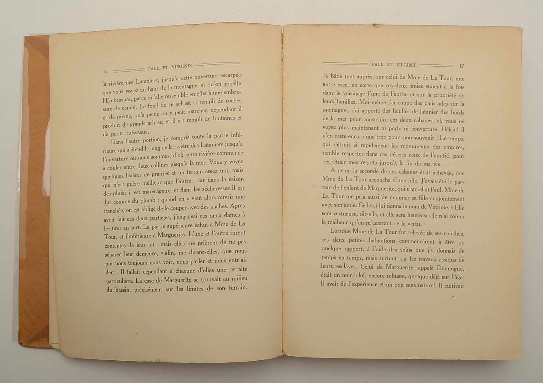 1928 French Langauge "Paul et Virginie" Illustrated