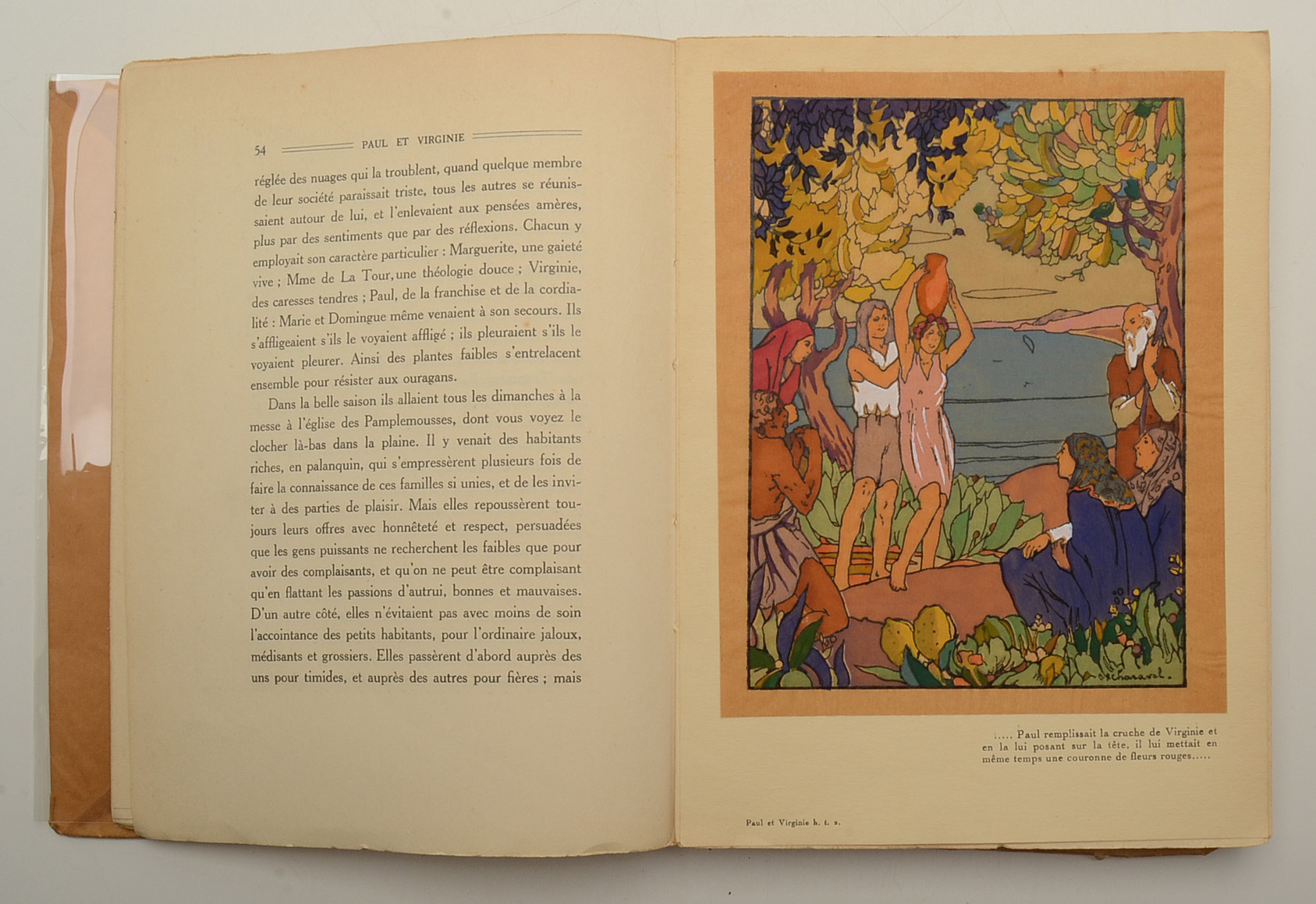 1928 French Langauge "Paul et Virginie" Illustrated