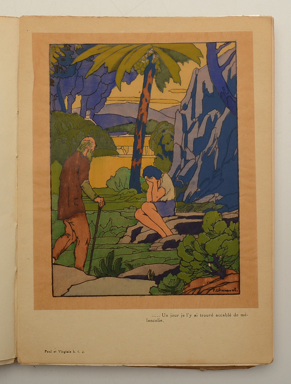 1928 French Langauge "Paul et Virginie" Illustrated