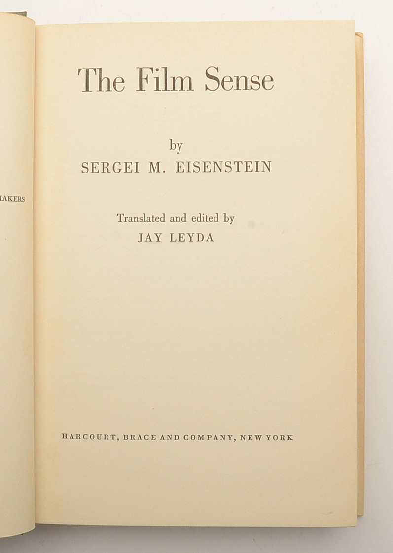 First American Edition Film Theory Books by Sergei Eisenstein
