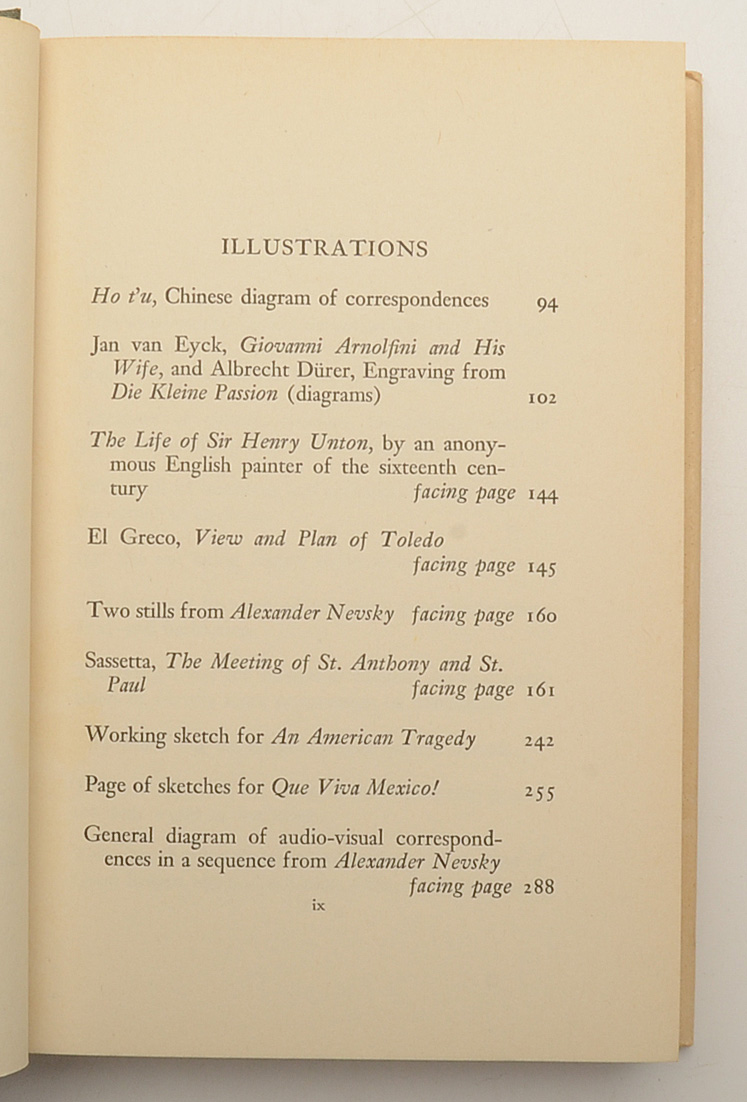 First American Edition Film Theory Books by Sergei Eisenstein