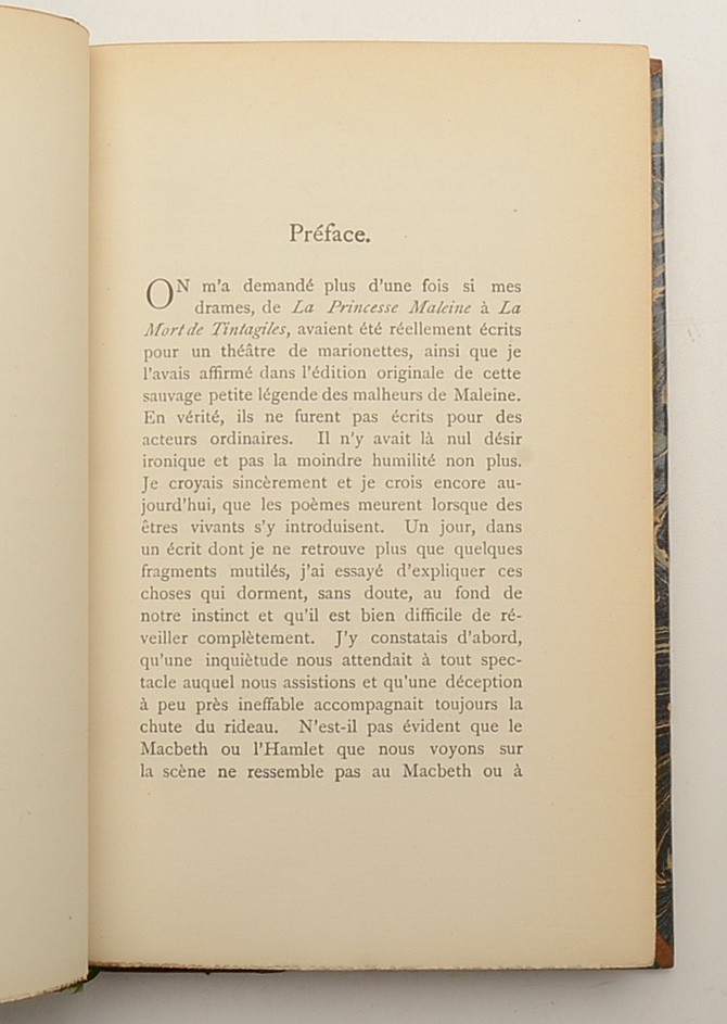 1906 "Plays of Maeterlinck" in Two Volumes