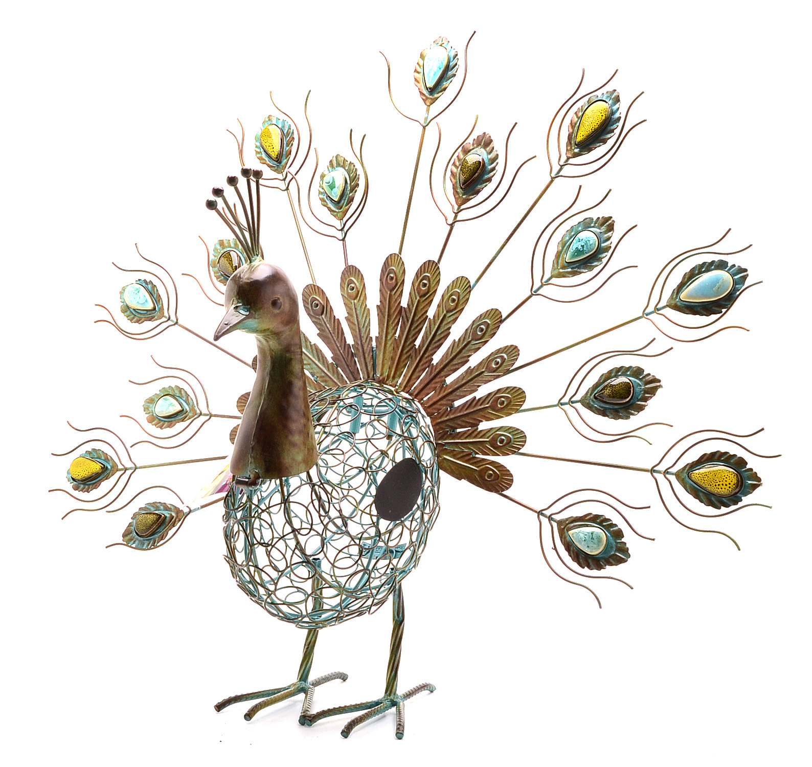 Handcrafted Peacock Cork Caddy