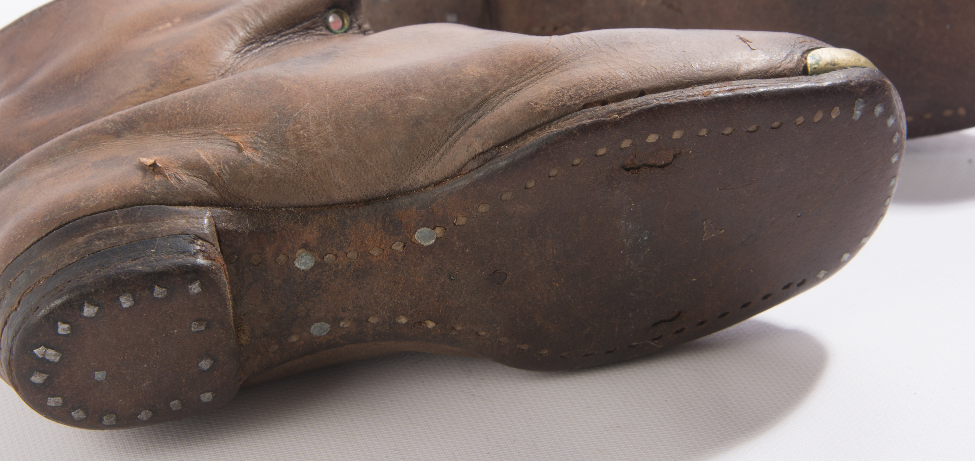 Pair of Leather Victorian Children's Shoes