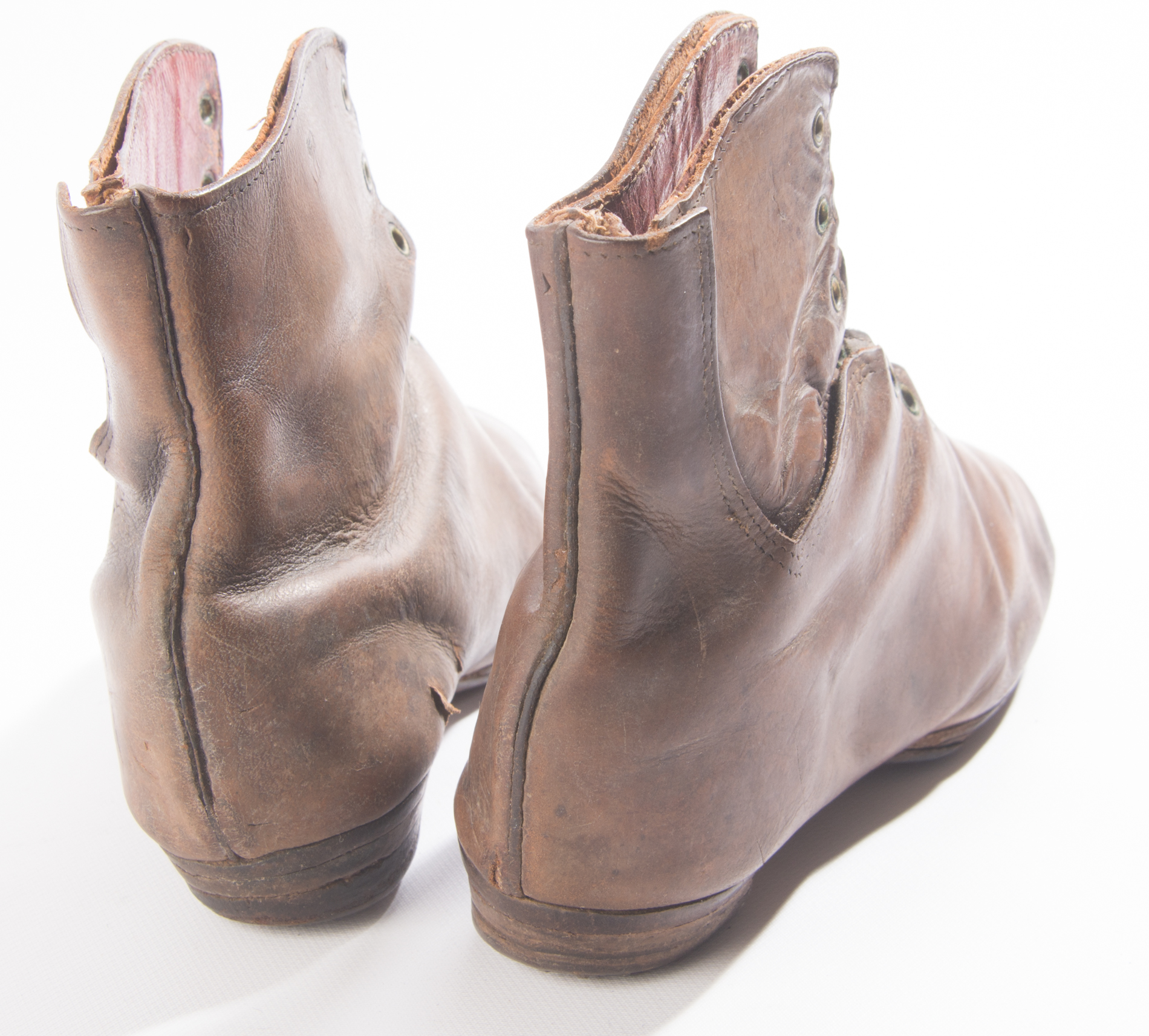Pair of Leather Victorian Children's Shoes