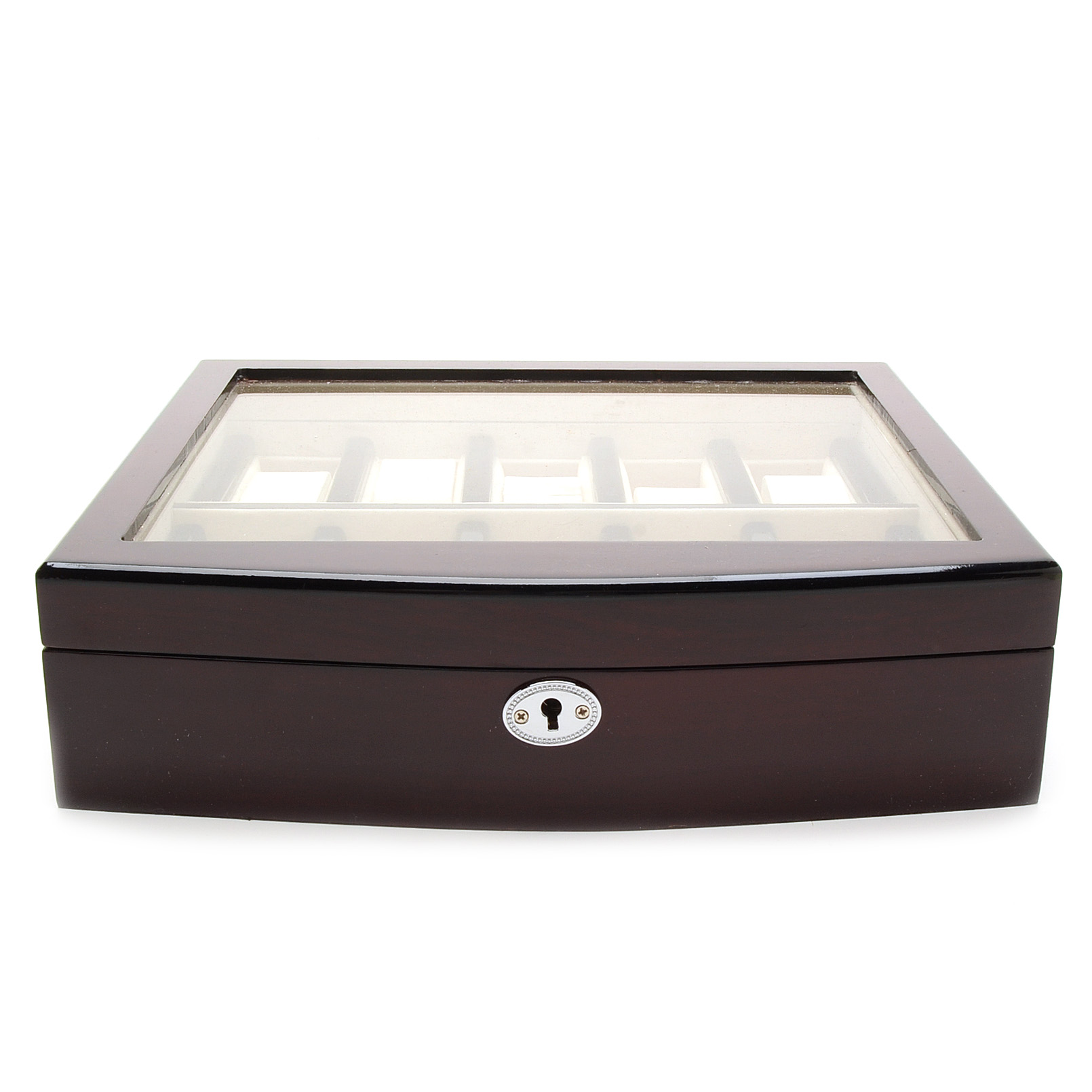 High Gloss Dark Marple Veneered Watch Case