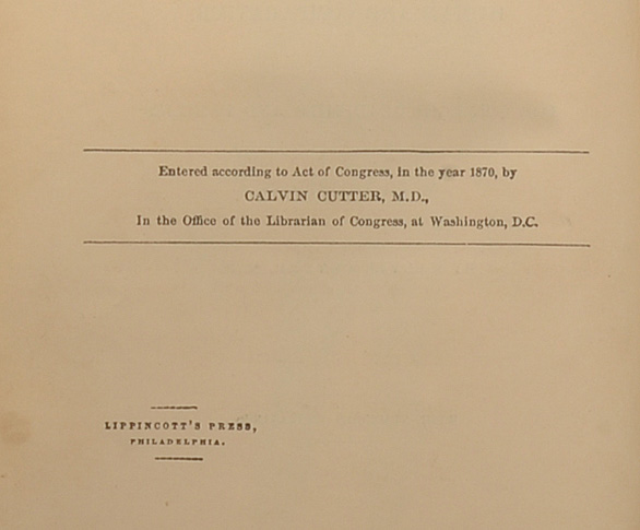 Pair of Antique Anatomy Books by Calvin Cutter MD