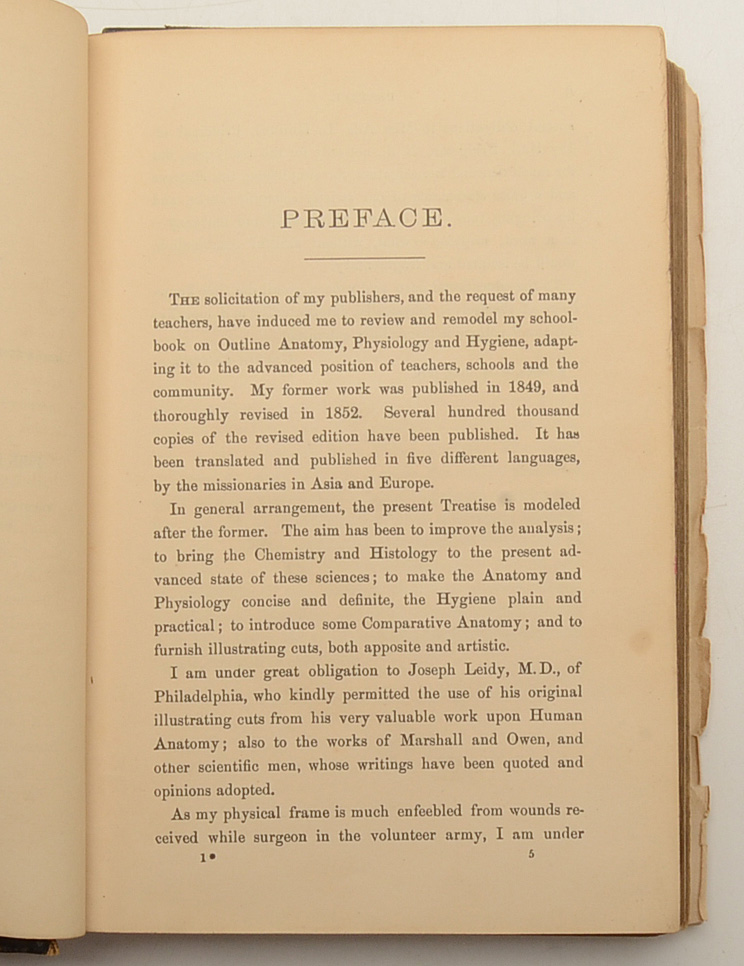 Pair of Antique Anatomy Books by Calvin Cutter MD