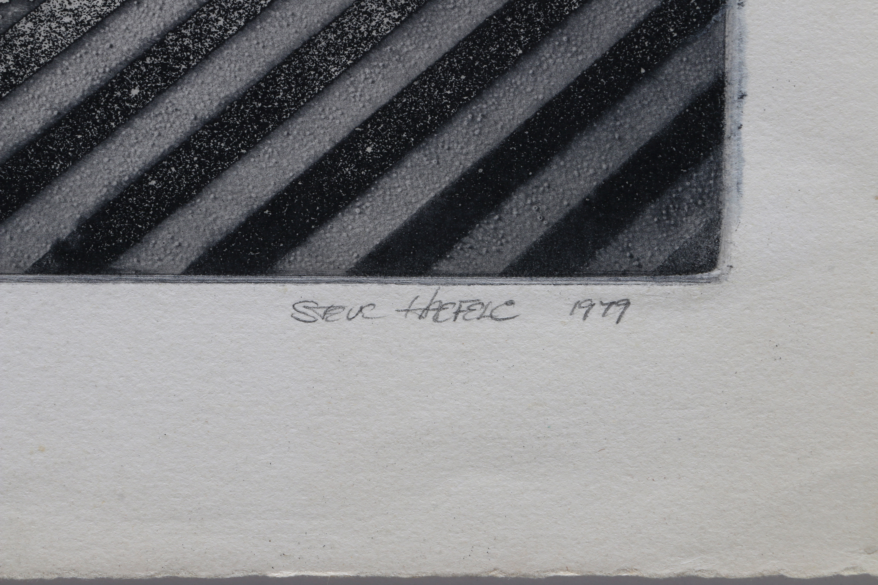 Steve Haefele Aquatints of a Man Watching Television