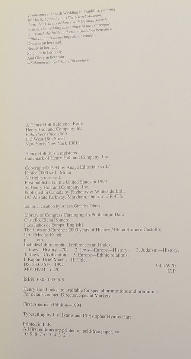 A Group of Hardback Books About Judaism