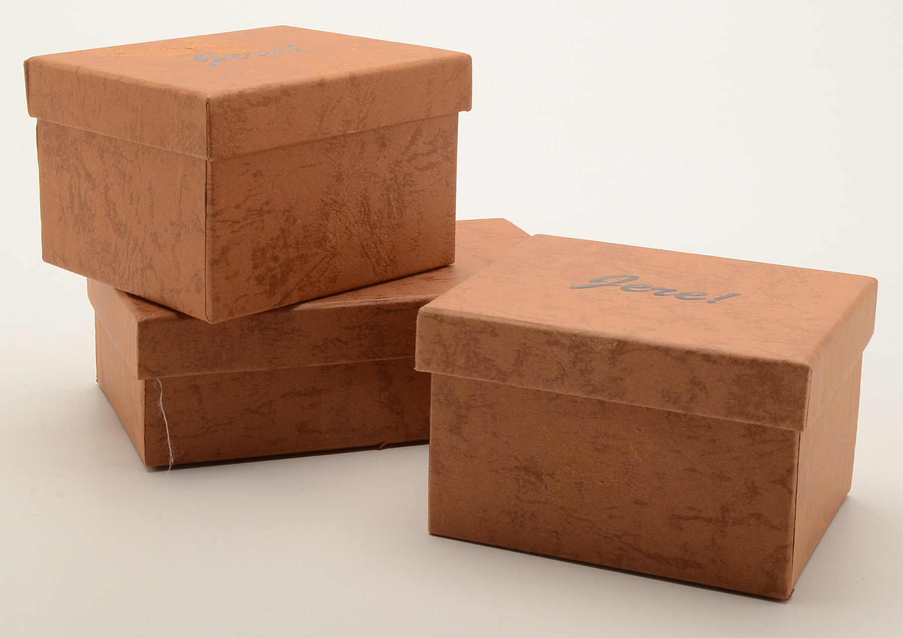 Three Trinket Boxes With Matching Necklace