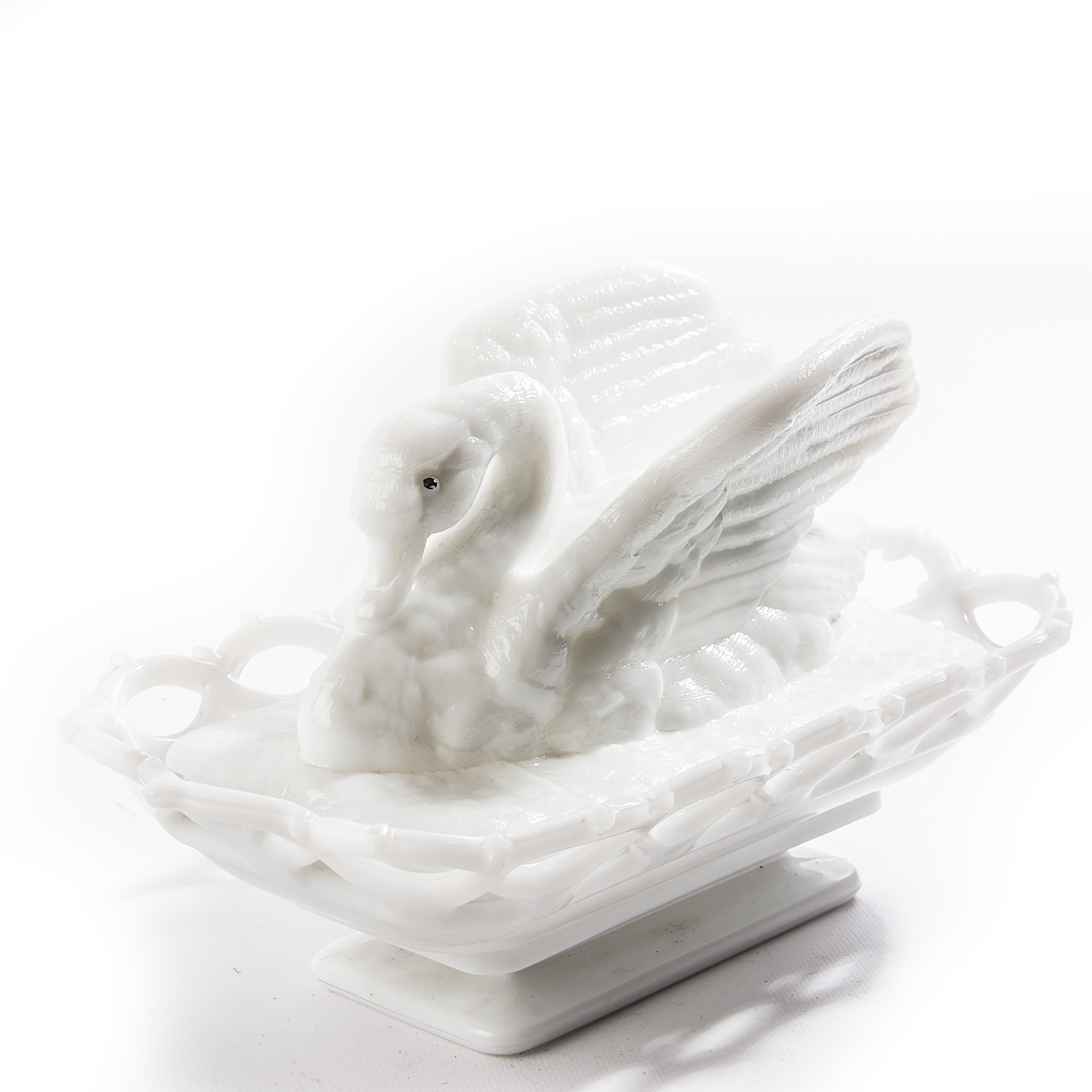 Vintage Westmoreland Milk Glass Swan Dish