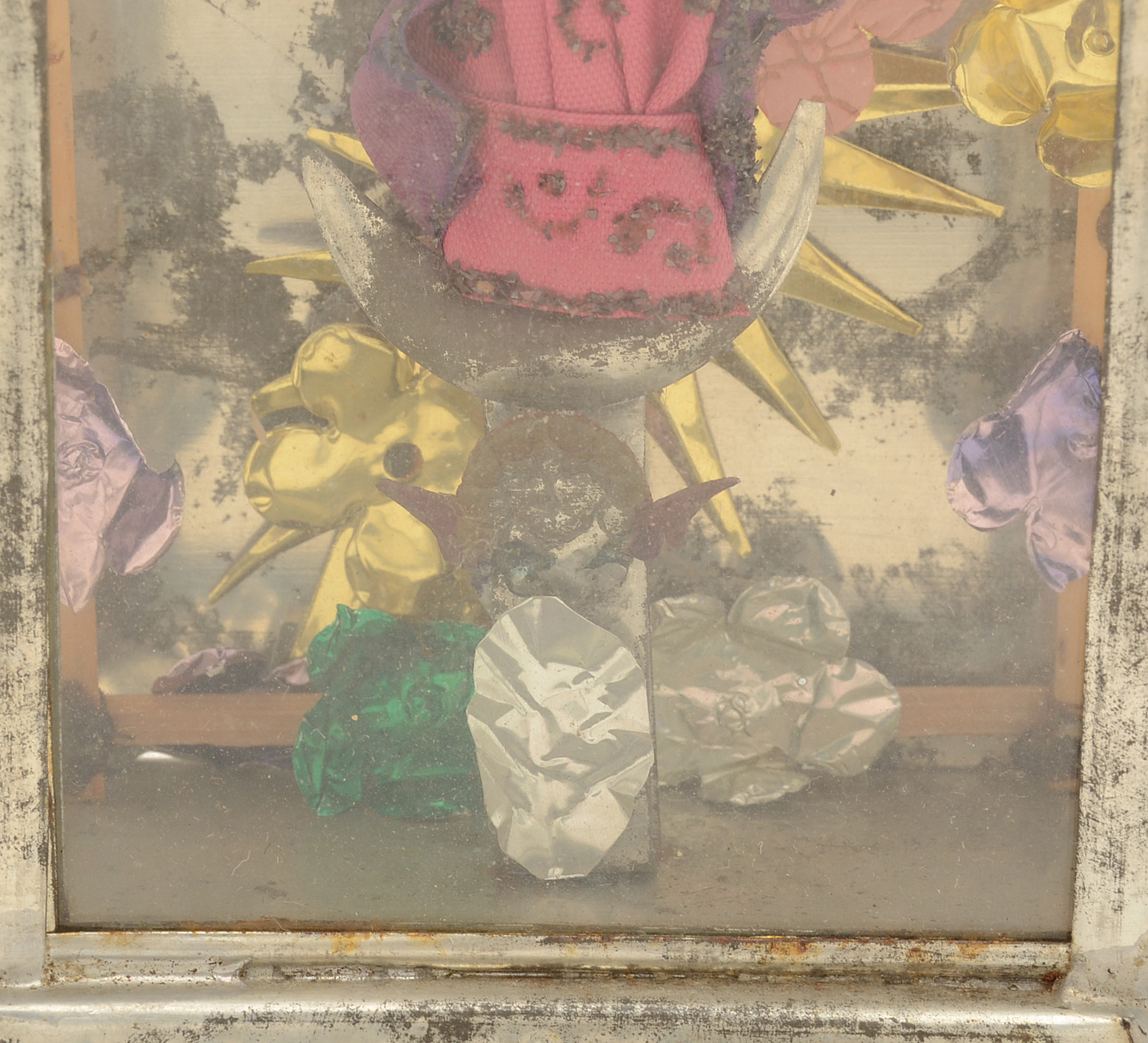 Mexican Folk Art "Virgin of Guadalupe" Santos Shrine Figurine