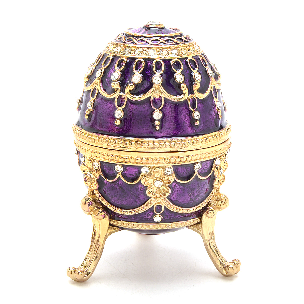 Three Music Egg Trinket Boxes