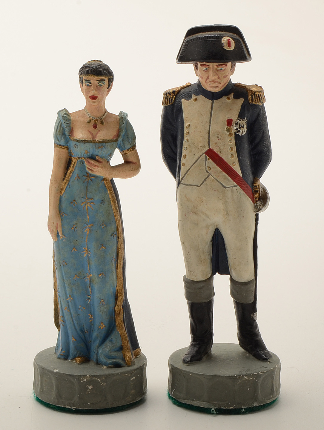 Hand Painted Napoleonic Wars Themed Chess Pieces