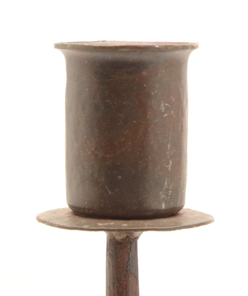 Pair of Cast Iron Candle Holders with Dog Motif