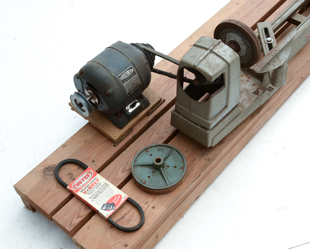 Vintage Powr-Kraft Lathe and Grinder