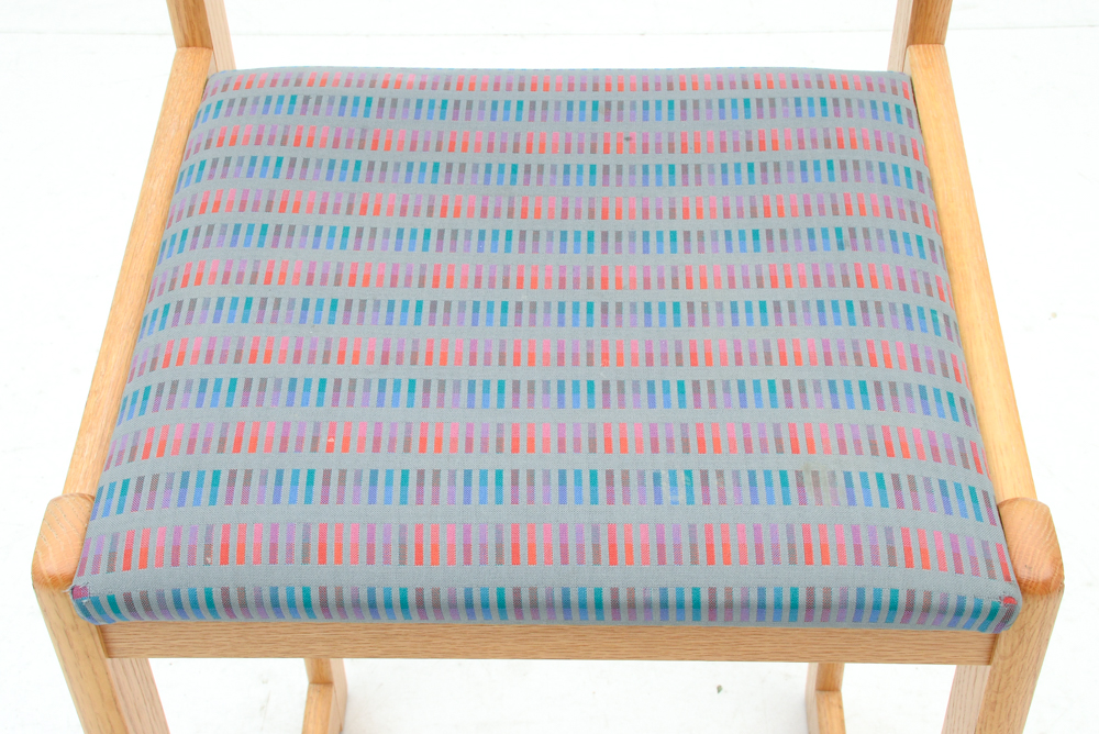 Upholstered Oak Stools