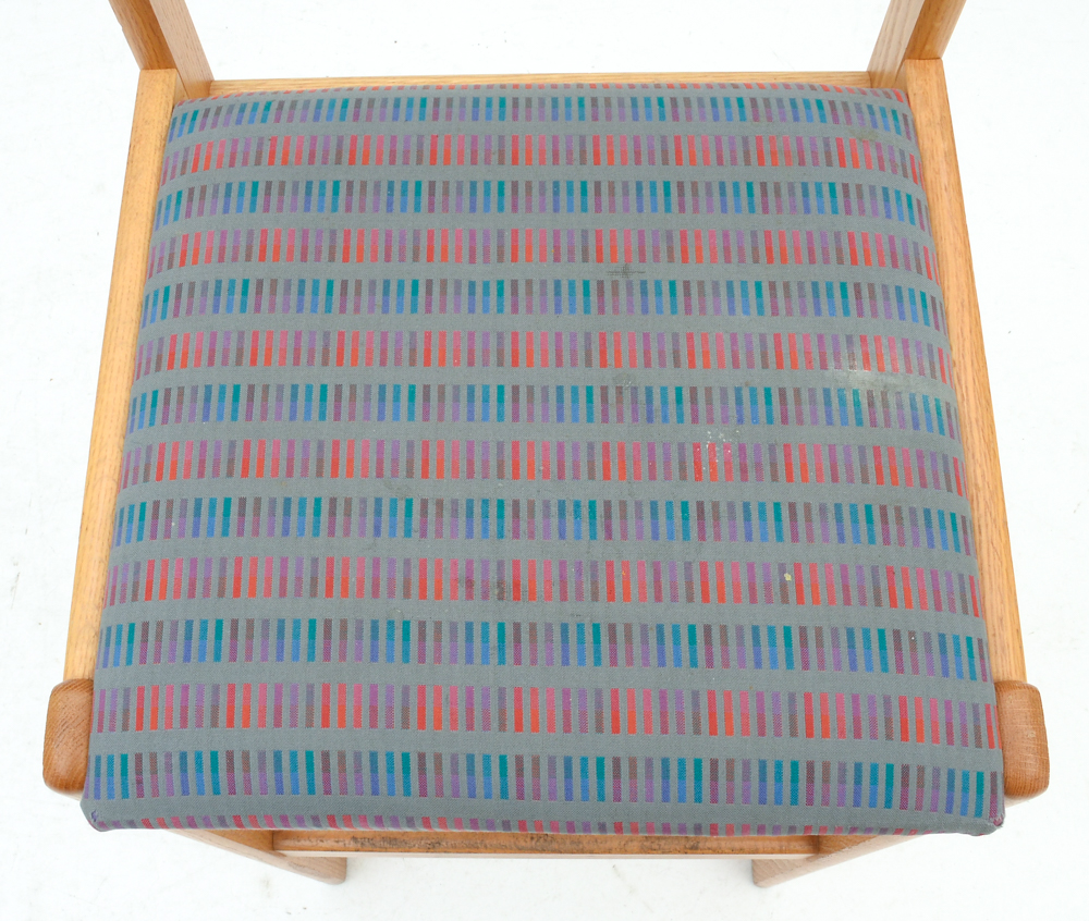 Upholstered Oak Stools