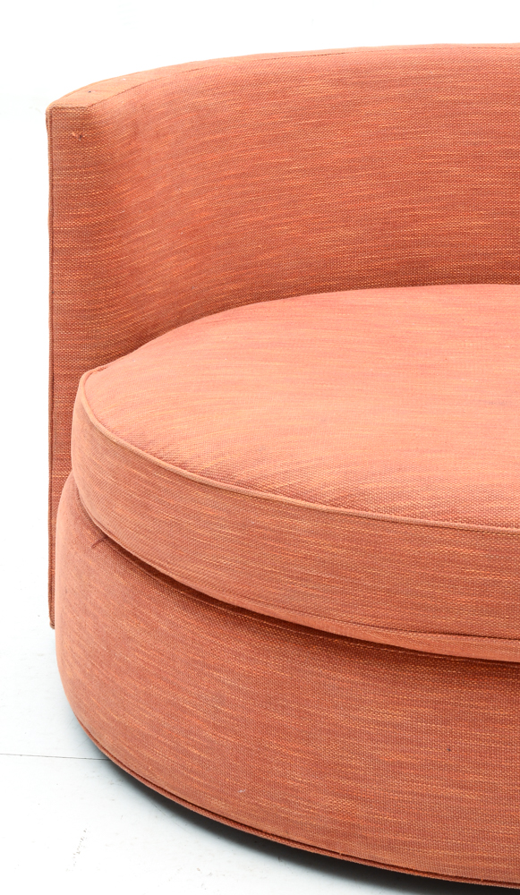 Arhaus "Lowden" Upholstered Round Swivel Chair