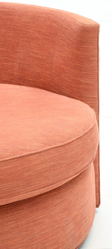 Arhaus "Lowden" Upholstered Round Swivel Chair