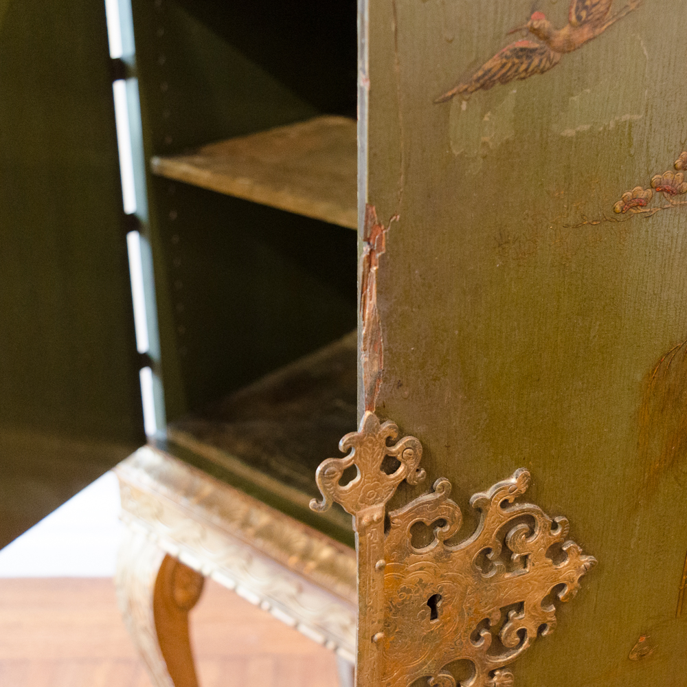 Vintage Asian Inspired Chest on Stand