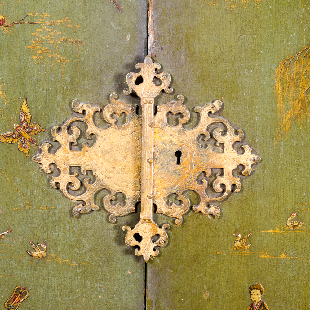 Vintage Asian Inspired Chest on Stand