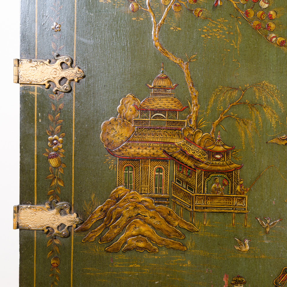 Vintage Asian Inspired Chest on Stand