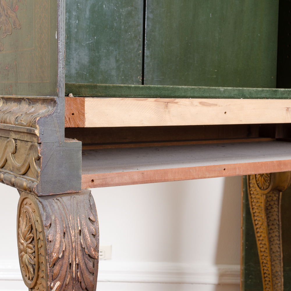 Vintage Asian Inspired Chest on Stand