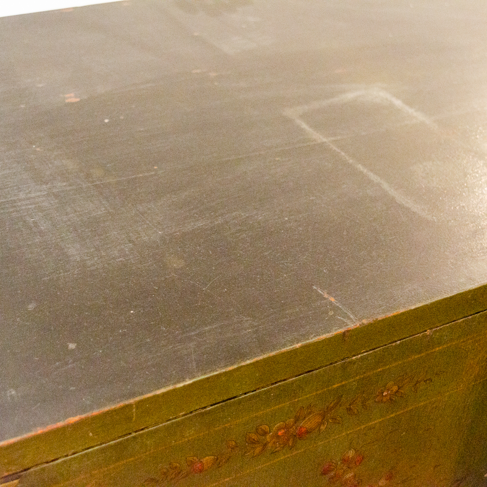 Vintage Asian Inspired Chest on Stand