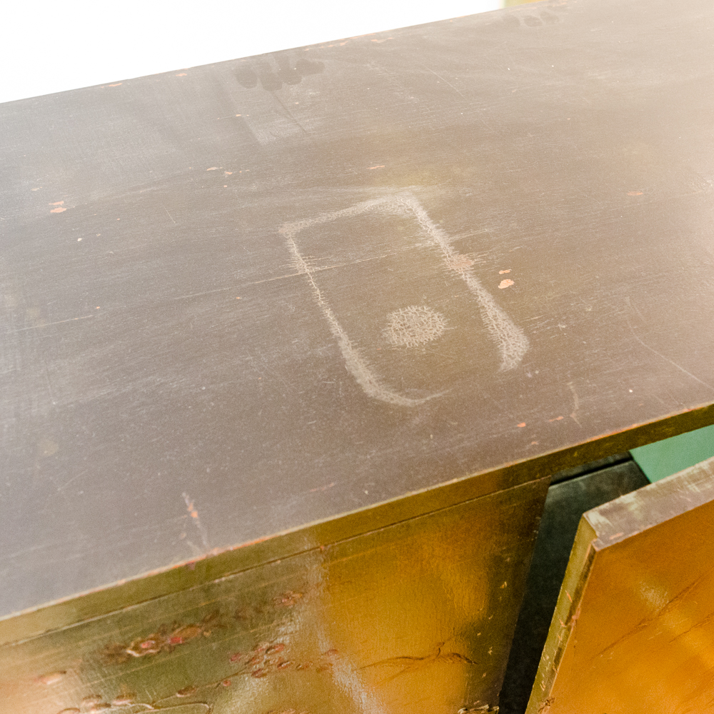 Vintage Asian Inspired Chest on Stand