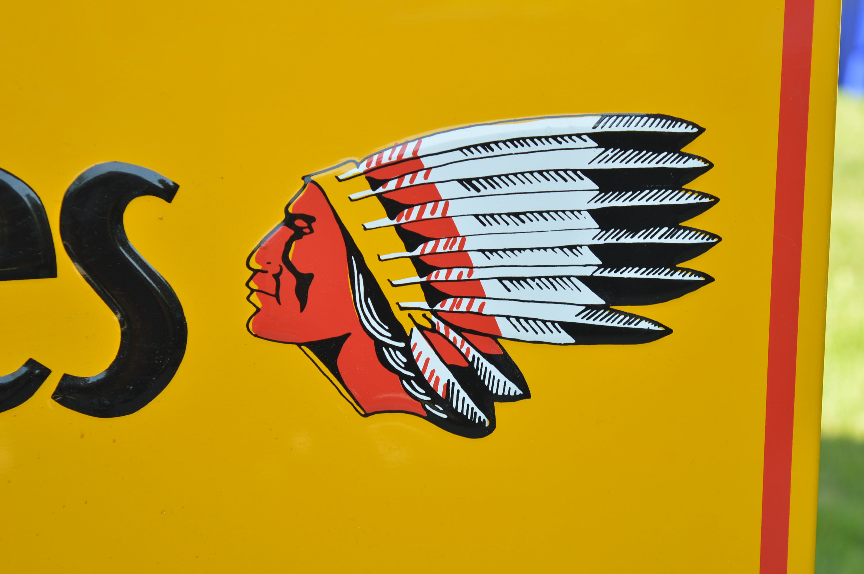 Vintage Metal Motorcycle Sign