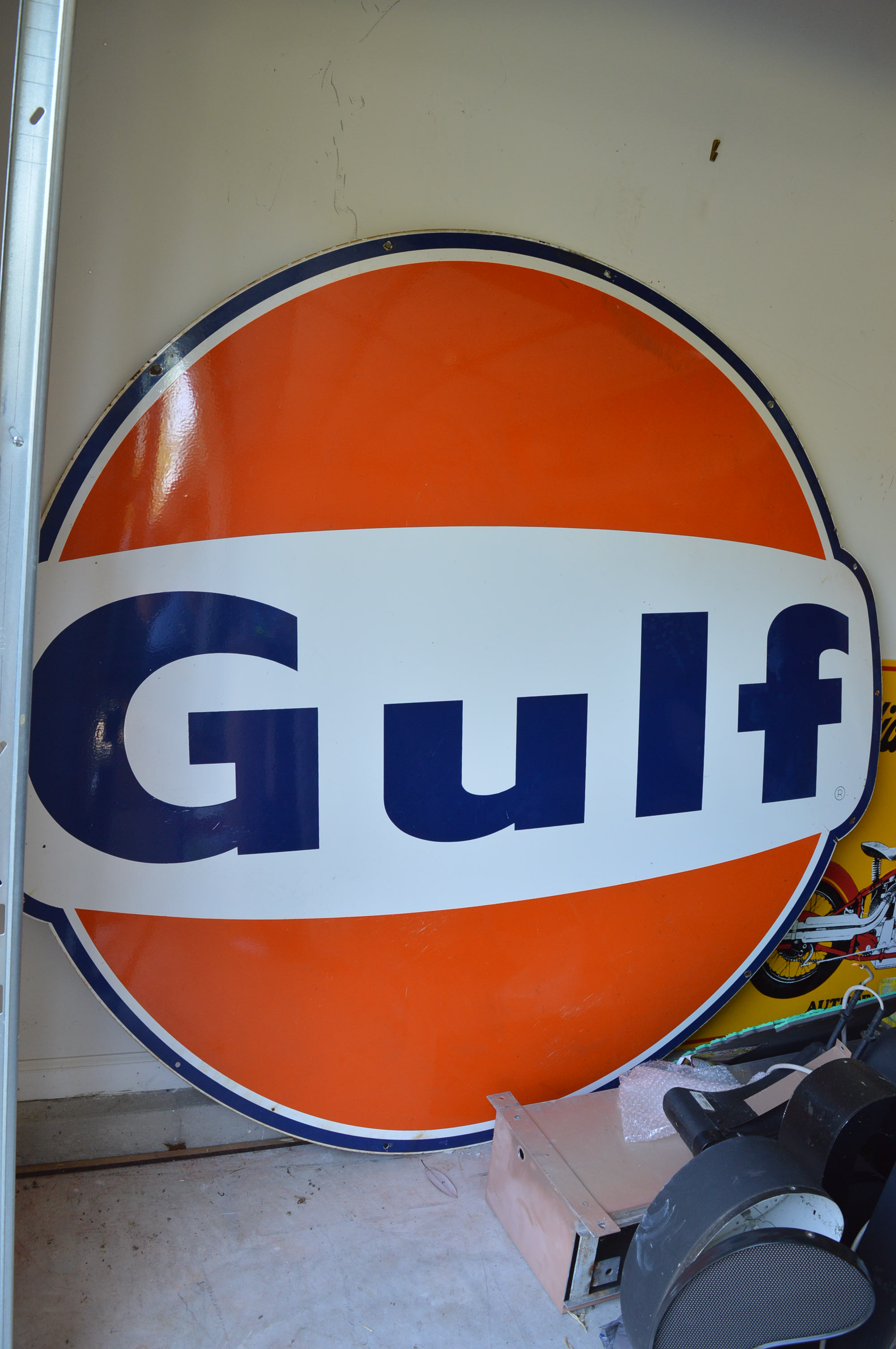 Porcelain Gulf Sign