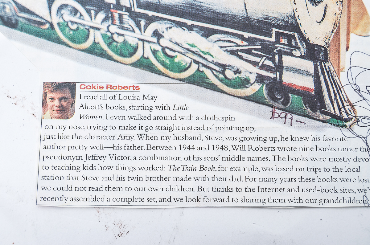 Vintage 1946 Children's Book "The Train Book; Big Pictures & Little Stories for Children" by Jeffrey Victor