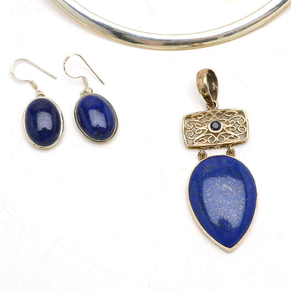 Sterling Jewelry with Lapis Lazuli