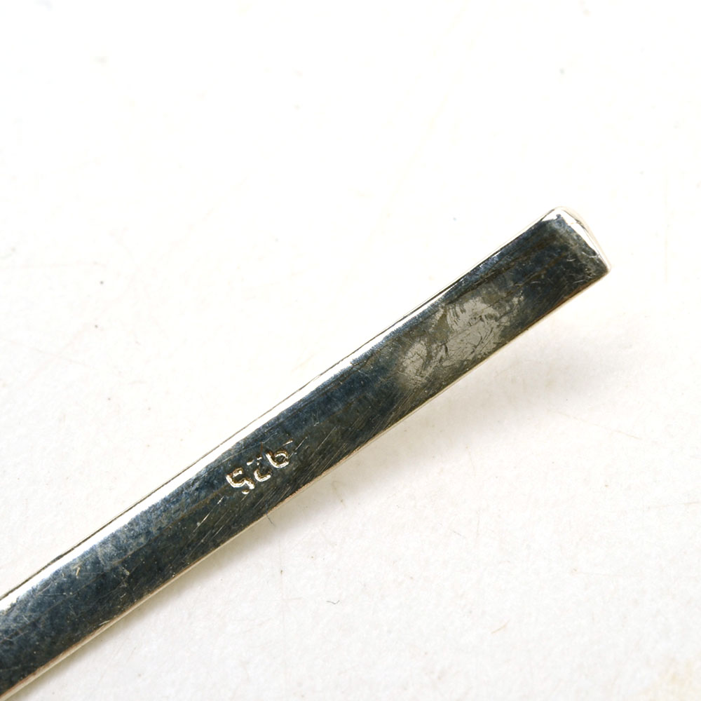 Sterling Collar Necklace with Malachite Pendant