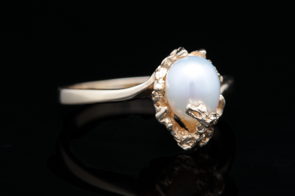 14K Yellow Gold and Fresh Water Pearl Ring