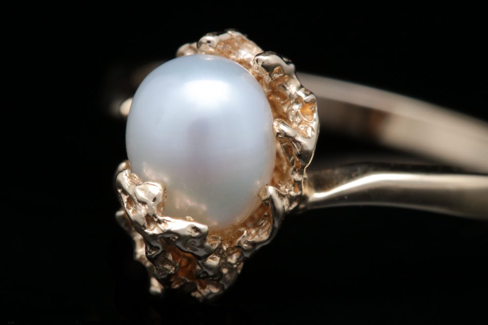 14K Yellow Gold and Fresh Water Pearl Ring