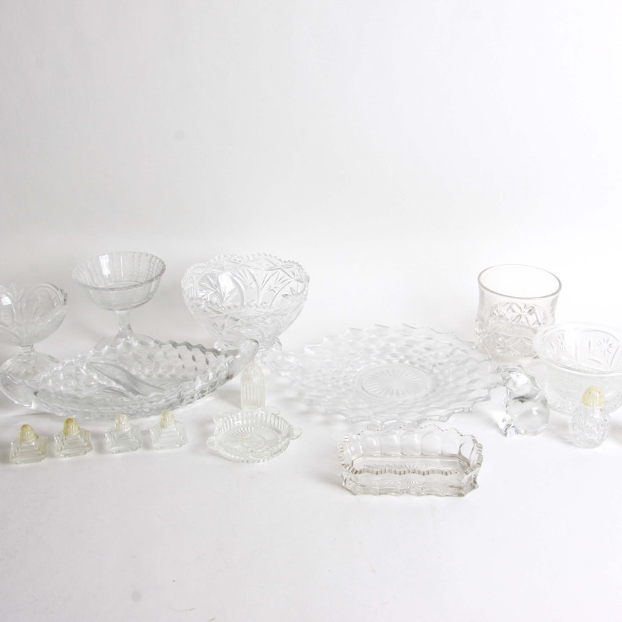 Collection of Vintage Crystal and Glass Including Baccarat