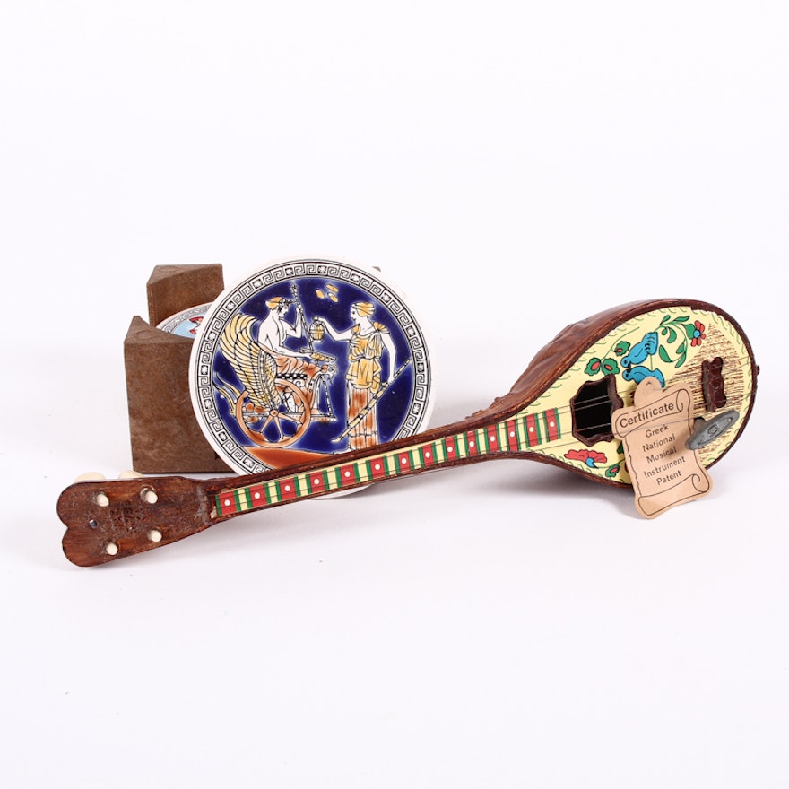 Hermes Hellas Bouzouki Music Box, Other Greek Souvenirs