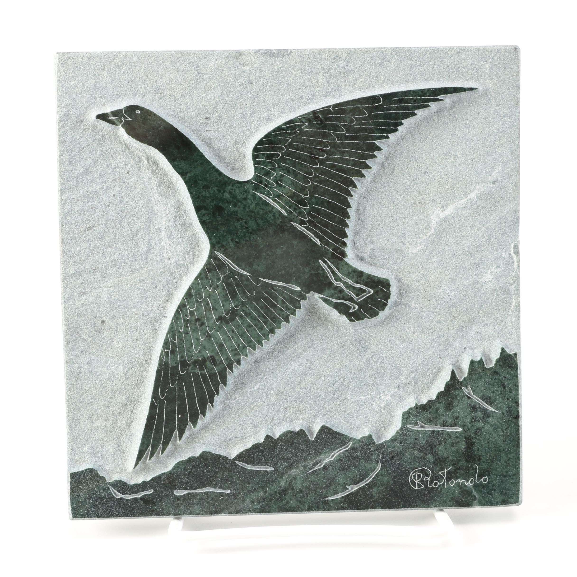 Raffaele Rotondo Marble Tiles "Les Oies Sauvages" and "L'oie Sauvage"