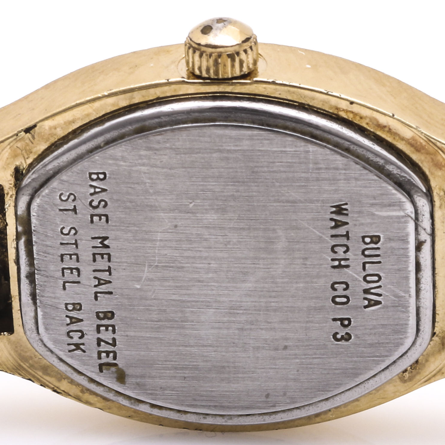 Bulova Gold Tone Diamond Watch